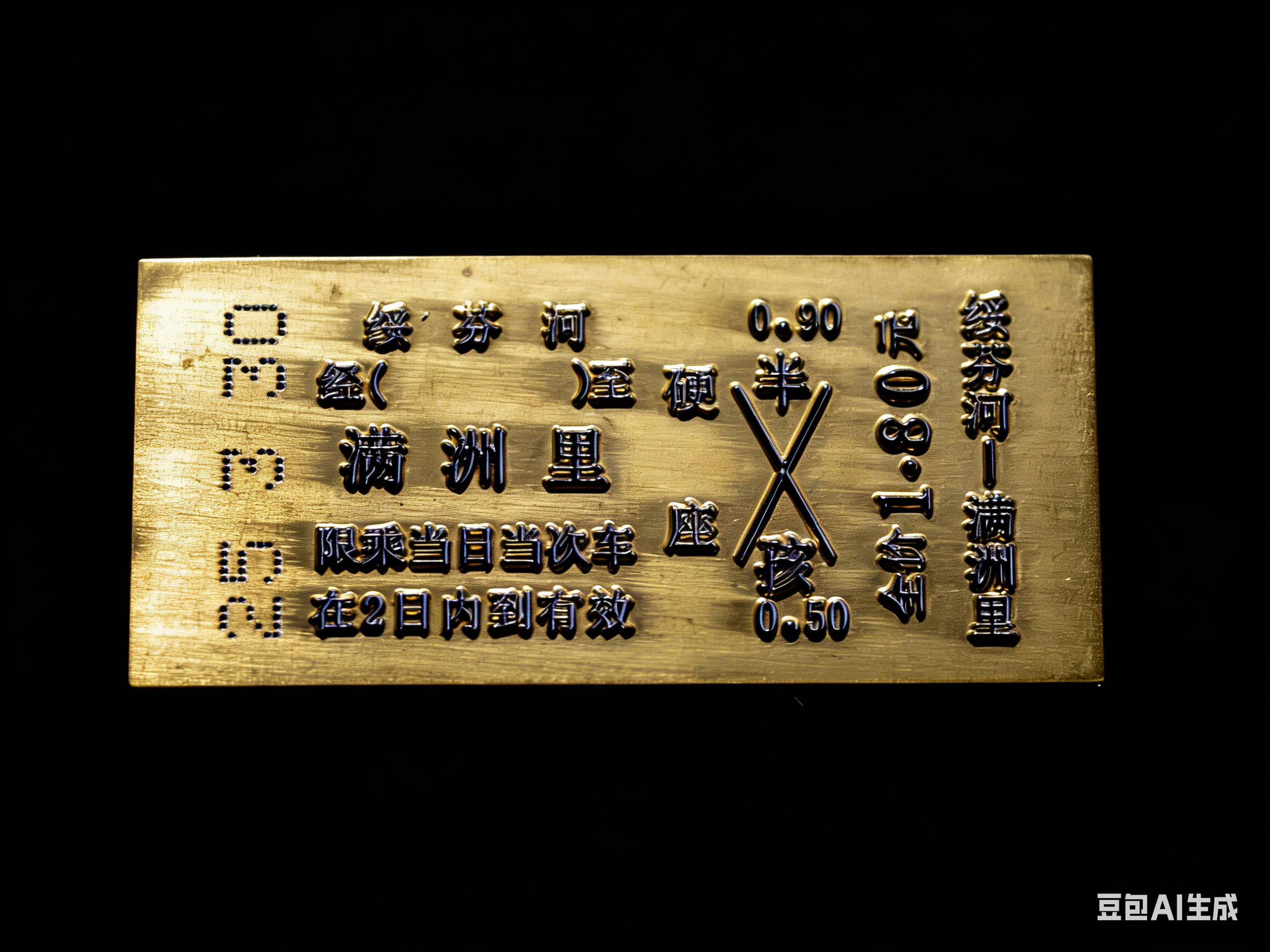黄铜怀旧车票